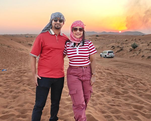 Anniversary Done Right: Pallabee and Indrajeet's Dubai Trip with Thrillophilia
